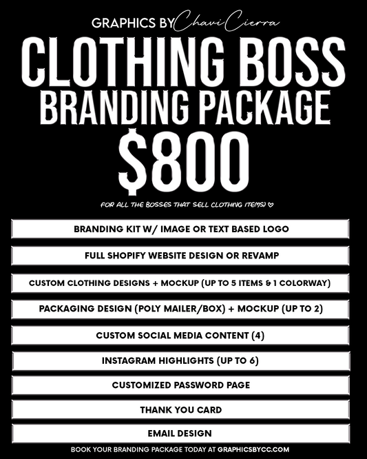 Clothing Boss Branding Package