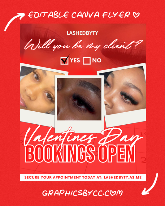 Valentines Day Flyer Editable Template 2